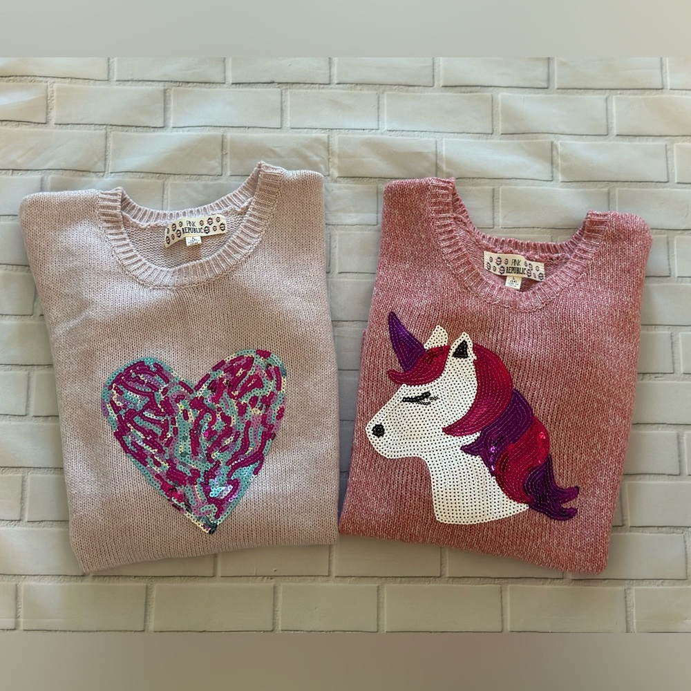 Pink Republic Girls size 14 sweaters